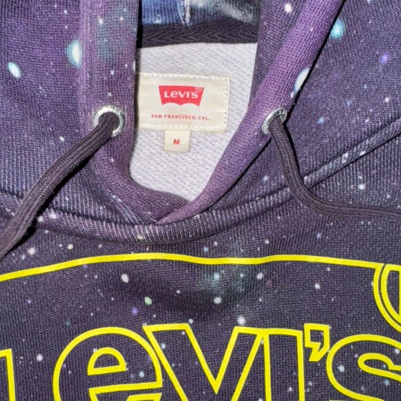 Rare Levi’s x Star Wars Purple Hoodie – Limited Edition Pullover with Yellow Log - Picture 2 of 3